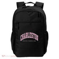 Charleston South Carolina Sc Varsity Style Text Gift Backpack thumb 0