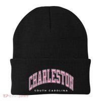 Charleston South Carolina Sc Varsity Style Text Gift Beanie thumb 0