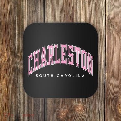 Charleston South Carolina Sc Varsity Style Text Gift Coaster