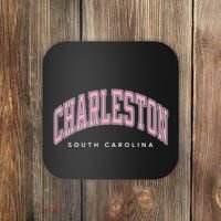 Charleston South Carolina Sc Varsity Style Text Gift Coaster thumb 0