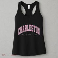 Charleston South Carolina Sc Varsity Style Text Gift Women's Tank Top thumb 3