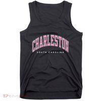 Charleston South Carolina Sc Varsity Style Text Gift Tank Top thumb 0
