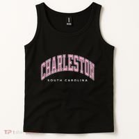 Charleston South Carolina Sc Varsity Style Text Gift Tank Top thumb 2