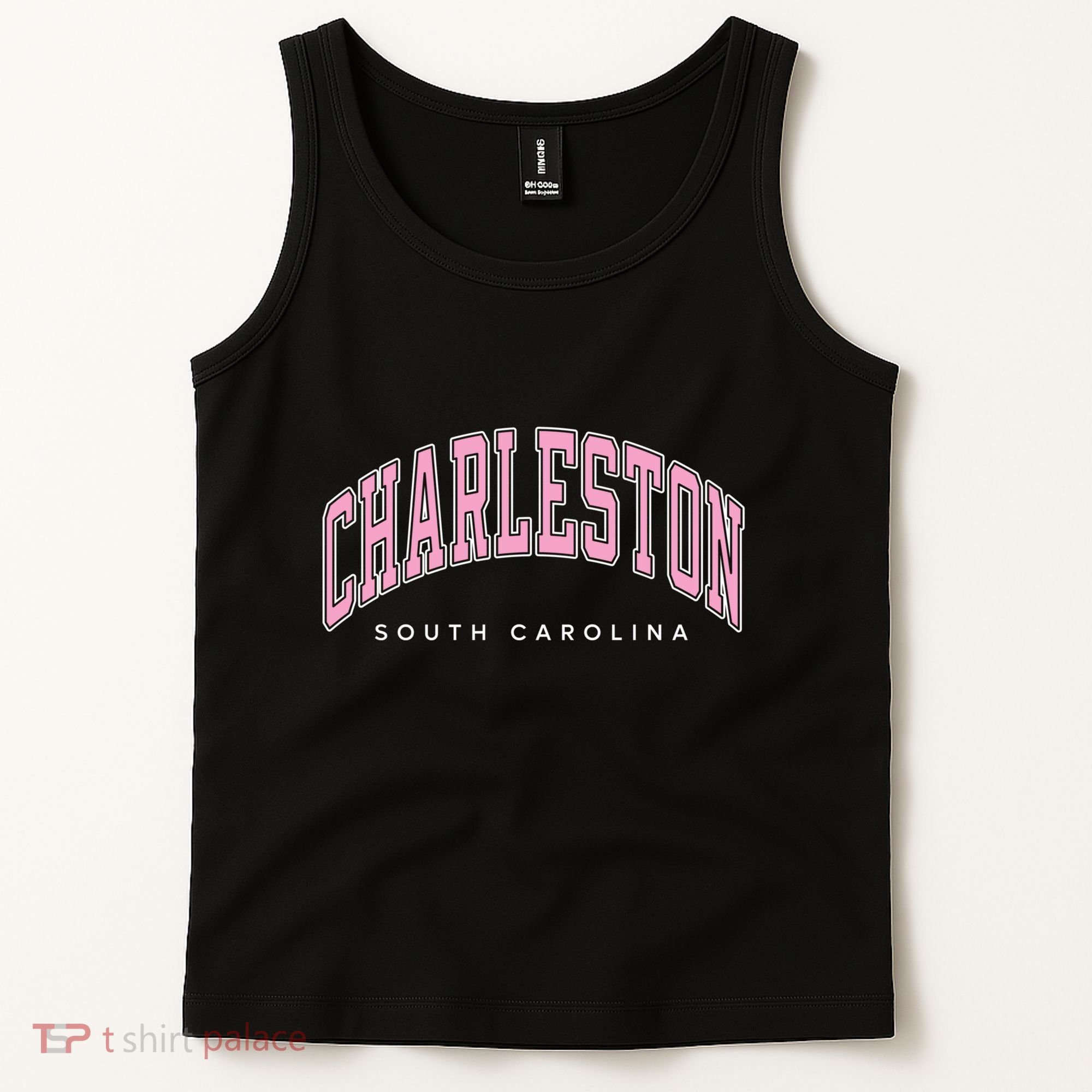 Charleston South Carolina Sc Varsity Style Text Gift Tank Top