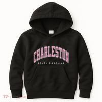 Charleston South Carolina Sc Varsity Style Text Gift Kids Hoodie thumb 0