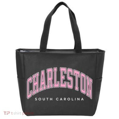 Charleston South Carolina Sc Varsity Style Text Gift Tote Bag