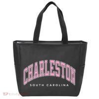 Charleston South Carolina Sc Varsity Style Text Gift Tote Bag thumb 0