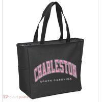 Charleston South Carolina Sc Varsity Style Text Gift Tote Bag thumb 2