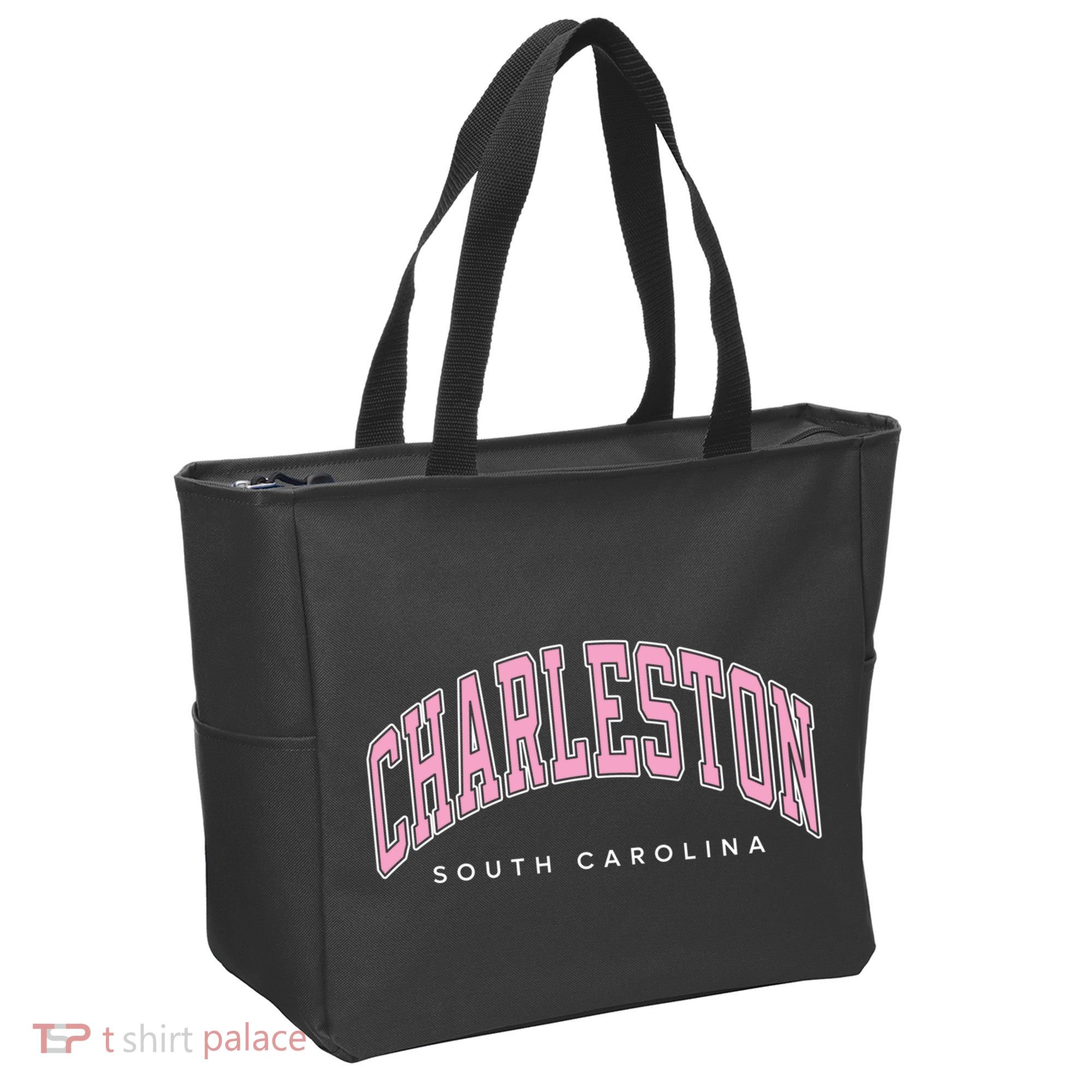 Charleston South Carolina Sc Varsity Style Text Gift Tote Bag