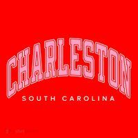 Charleston South Carolina Sc Varsity Style Text Gift Santa Hat thumb 1