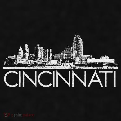 Cincinnati Skyline Ladies PosiCharge Tri-Blend Wicking Tank
