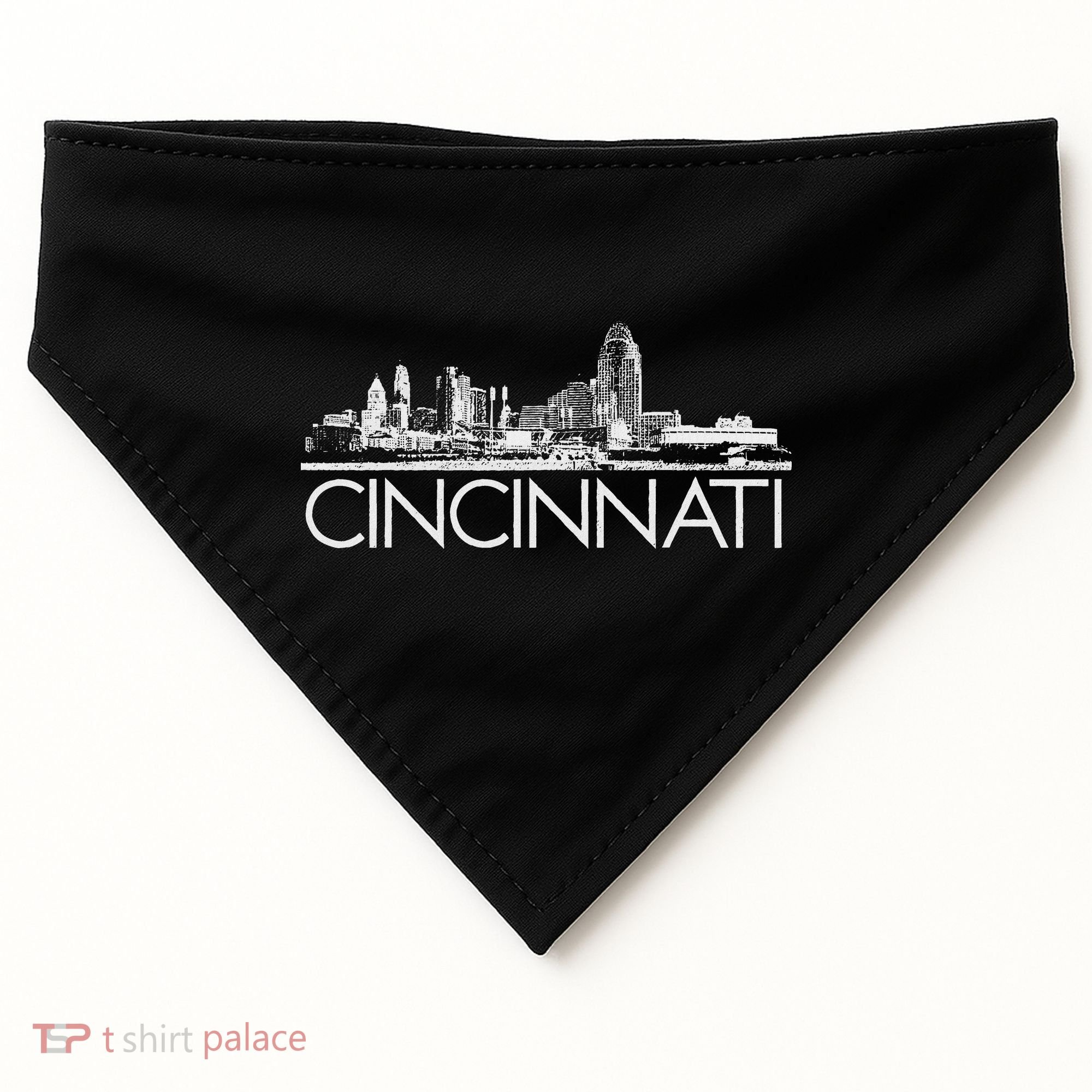 Cincinnati Skyline USA-Made Doggie Bandana