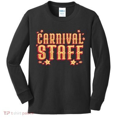 Carnival Staff Circus Event Kids Long Sleeve Shirt