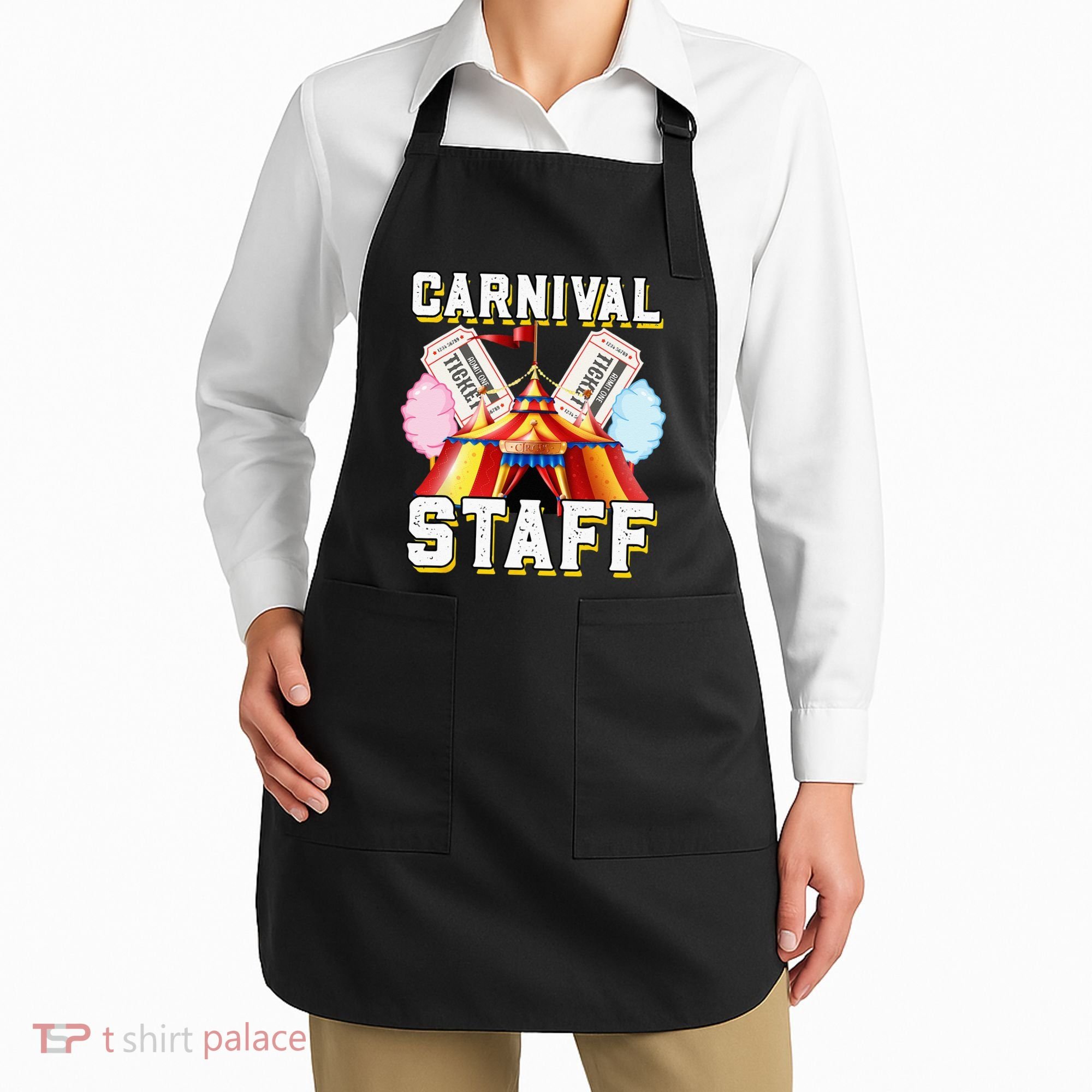 Carnival Staff Circus Event Security Ringmaster Lover Cute Apron