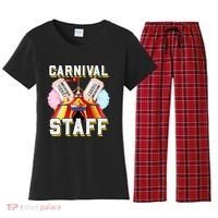 Carnival Staff Circus Event Security Ringmaster Lover Cute Women's Flannel Pajama Set thumb 0