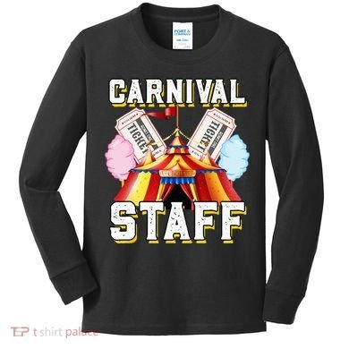 Carnival Staff Circus Event Security Ringmaster Lover Cute Kids Long Sleeve Shirt