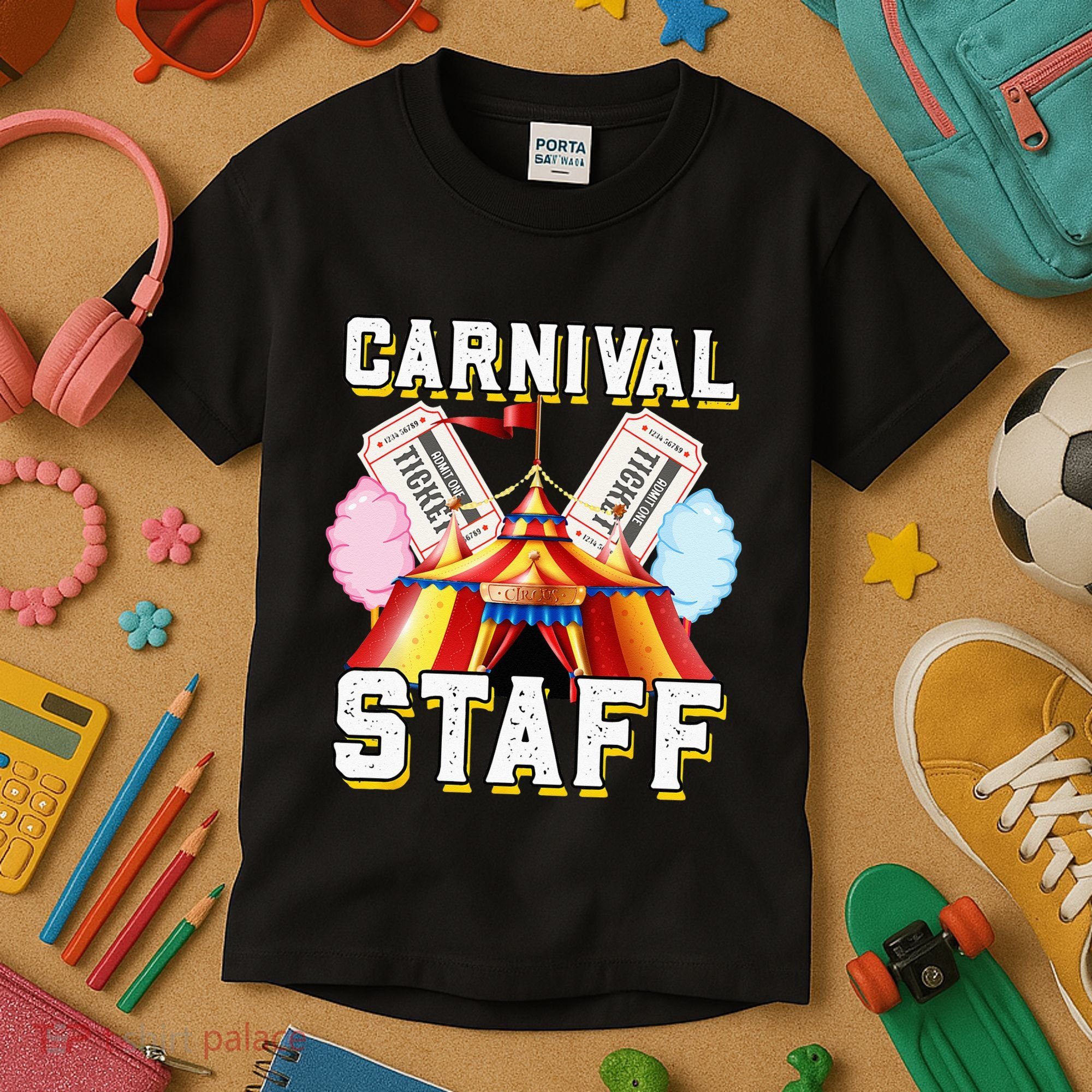 Carnival Staff Circus Event Security Ringmaster Lover Cute Kids T-Shirt