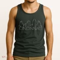 Cincinnati Skyline City View Tank Top thumb 3