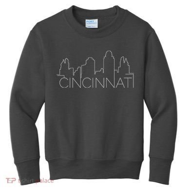 Cincinnati Skyline City View Kids Sweatshirt