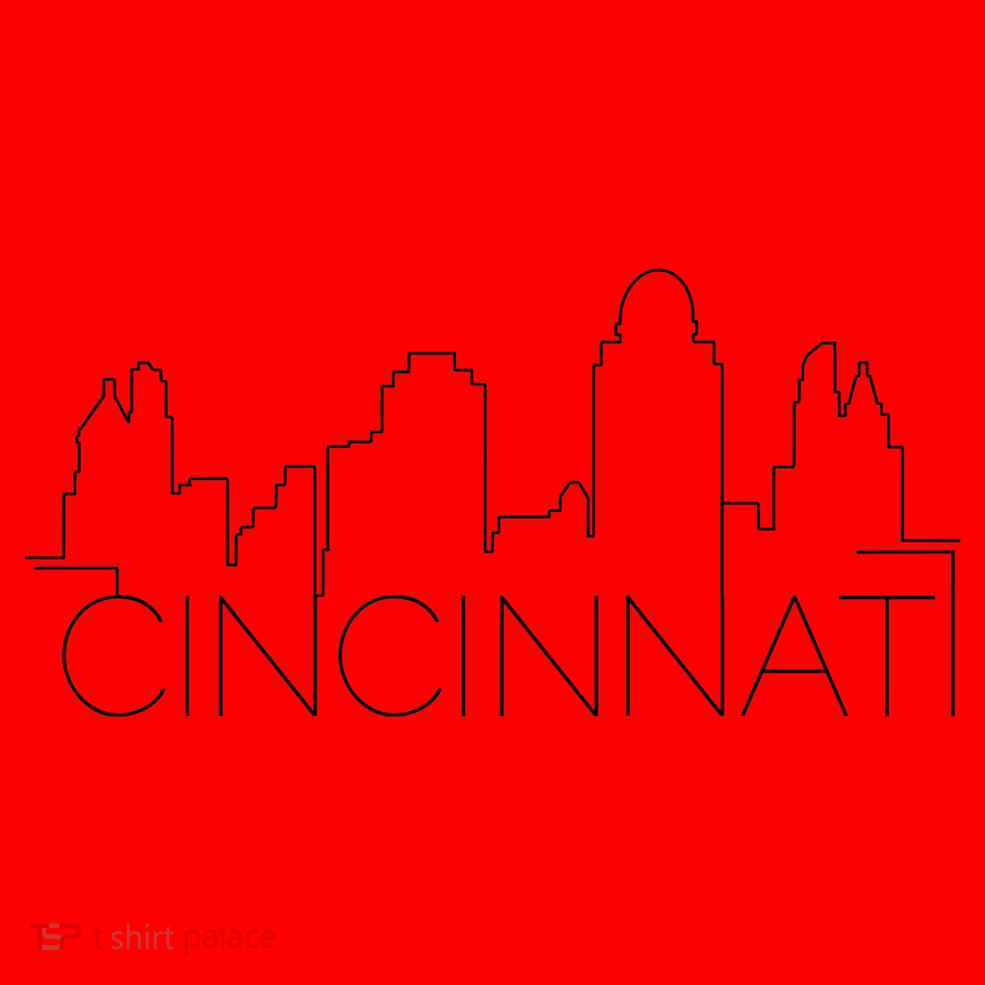 Cincinnati Skyline City View Santa Hat
