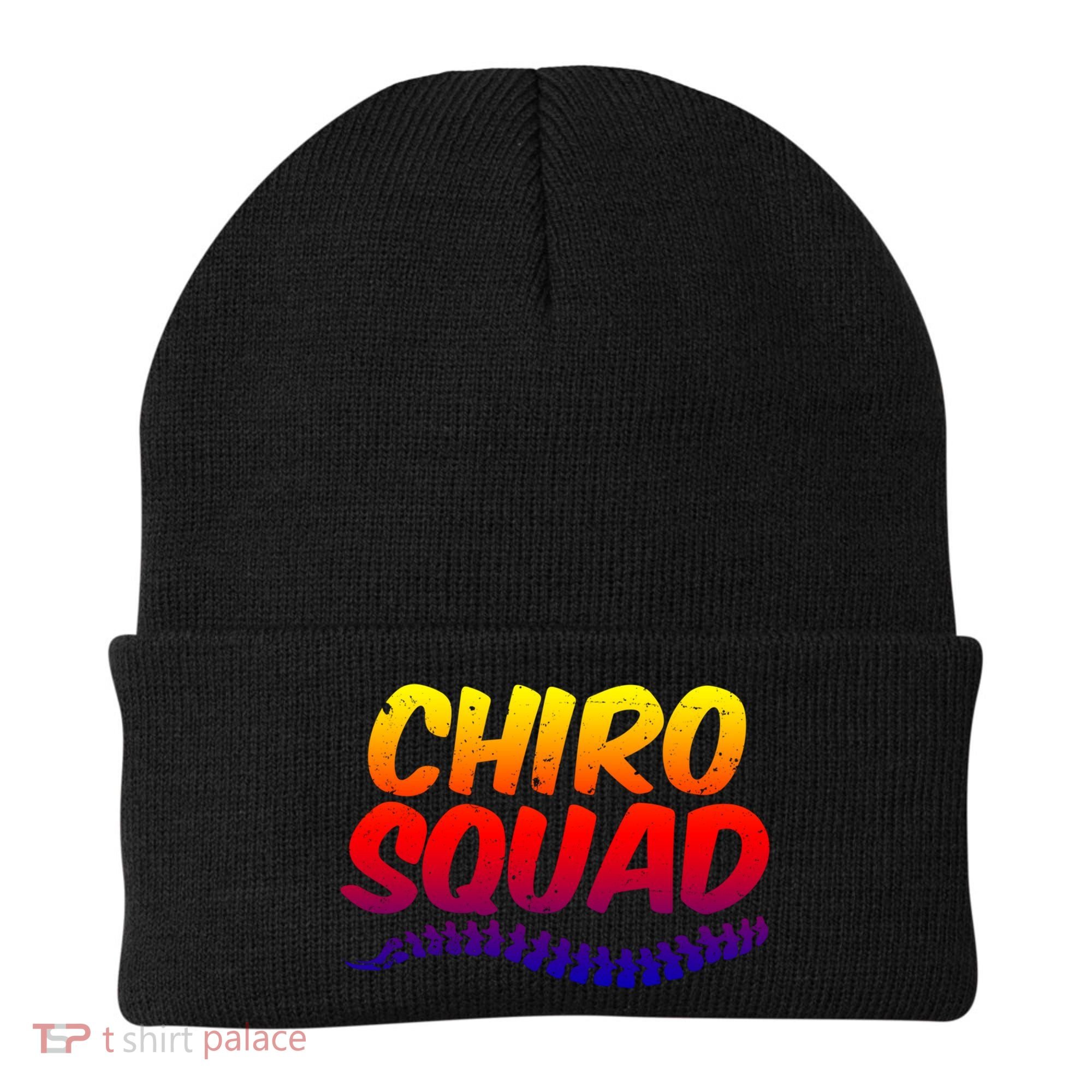 Chiro Squad Chiropractic Funny Chiropractor Novelty Humor Gift Beanie
