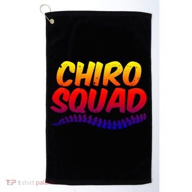 Chiro Squad Chiropractic Funny Chiropractor Novelty Humor Gift Golf Towel