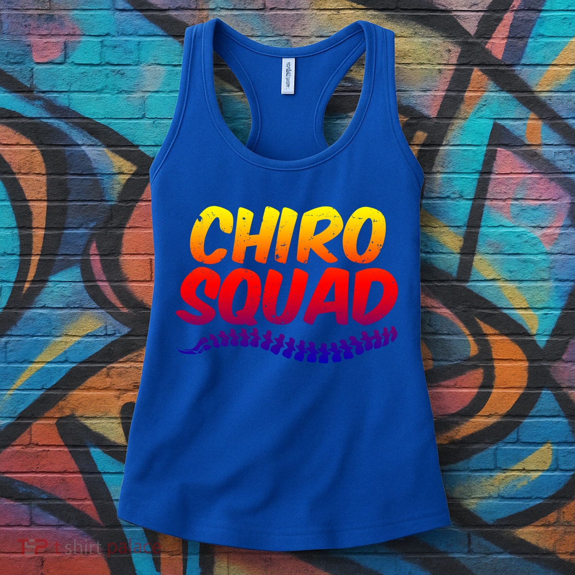 Chiro Squad Chiropractic Funny Chiropractor Novelty Humor Gift Women's Tank Top