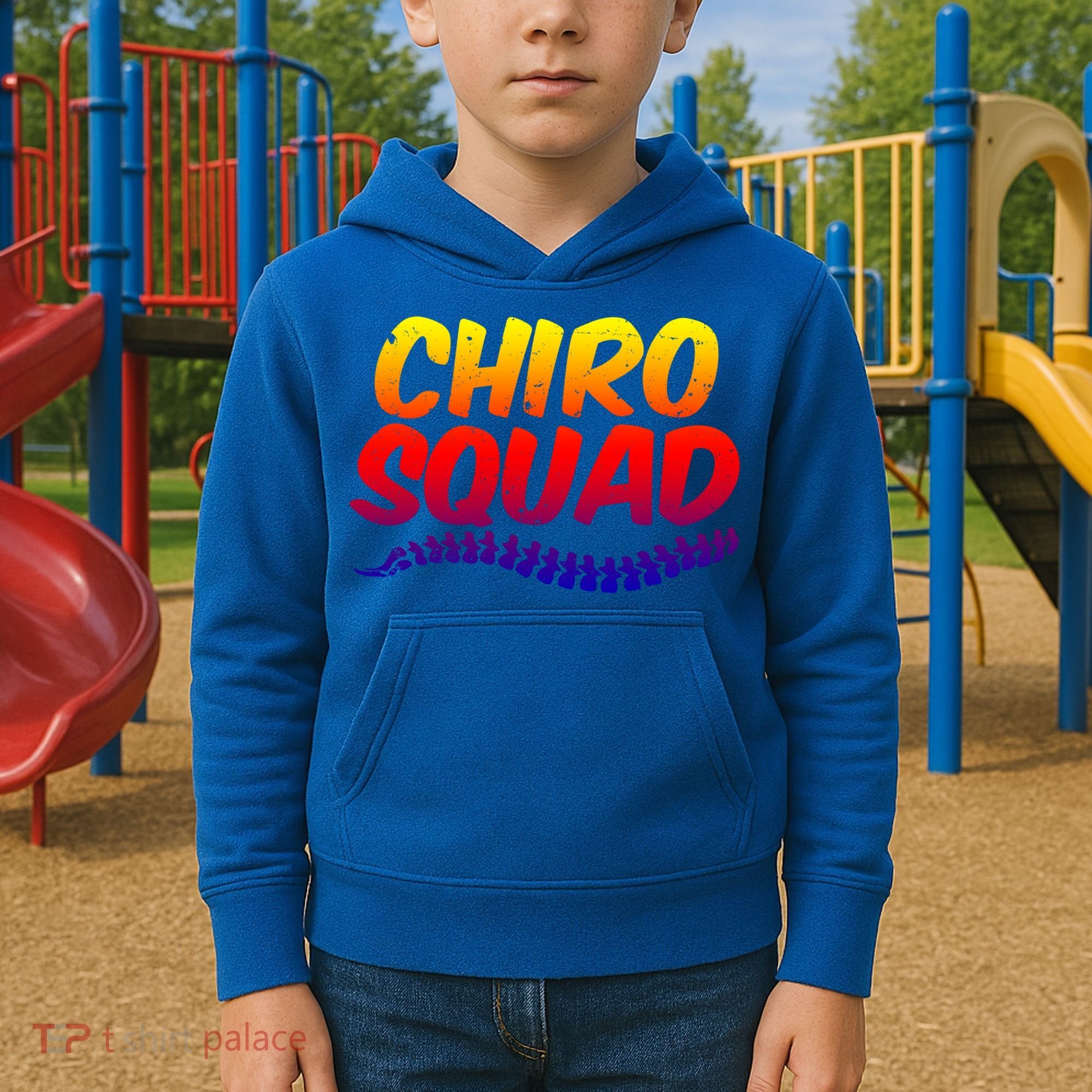 Chiro Squad Chiropractic Funny Chiropractor Novelty Humor Gift Kids Hoodie