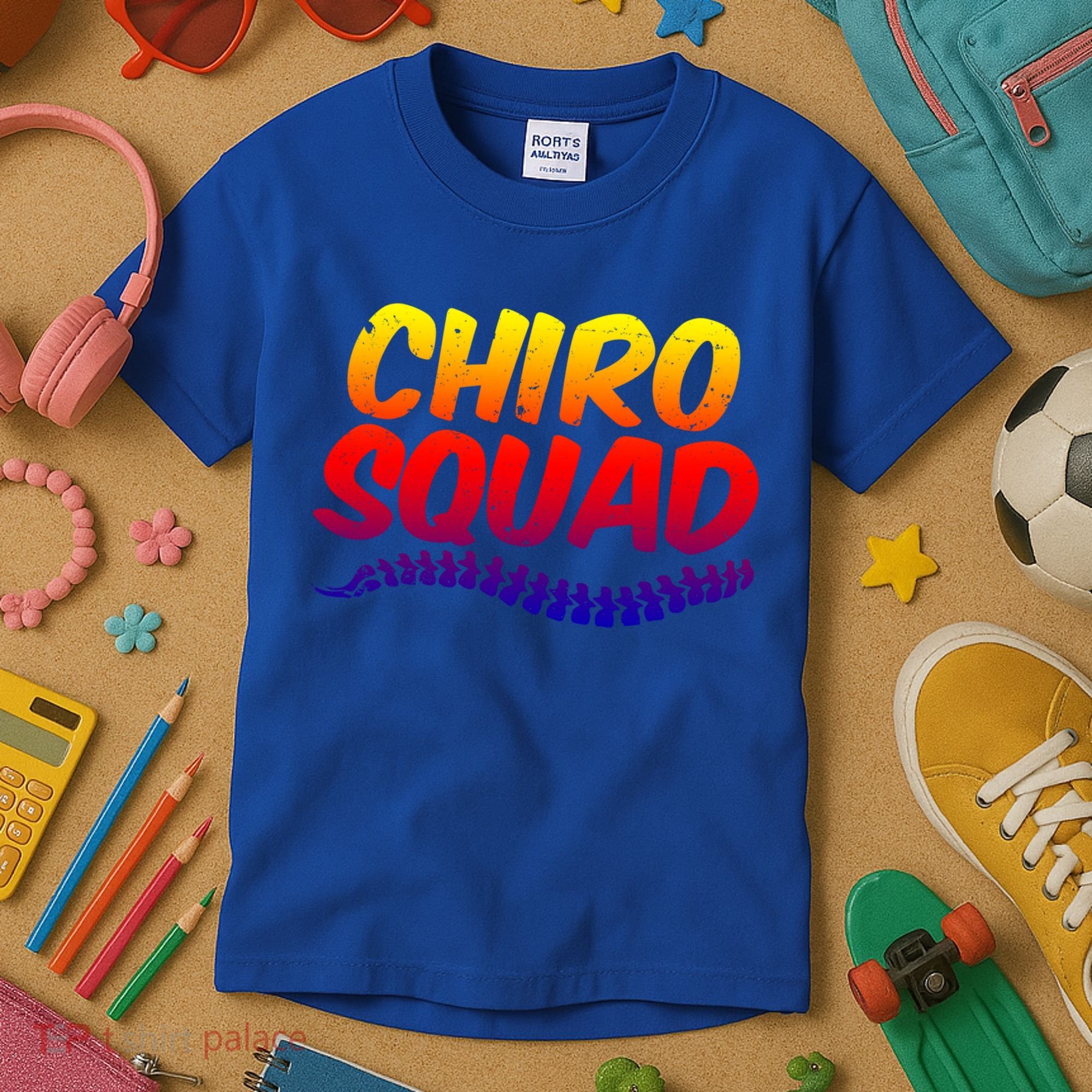 Chiro Squad Chiropractic Funny Chiropractor Novelty Humor Gift Kids T-Shirt