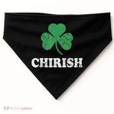 Chirish Shamrock Chicago Irish St Patricks Day USA-Made Doggie Bandana