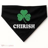 Chirish Shamrock Chicago Irish St Patricks Day USA-Made Doggie Bandana thumb 0