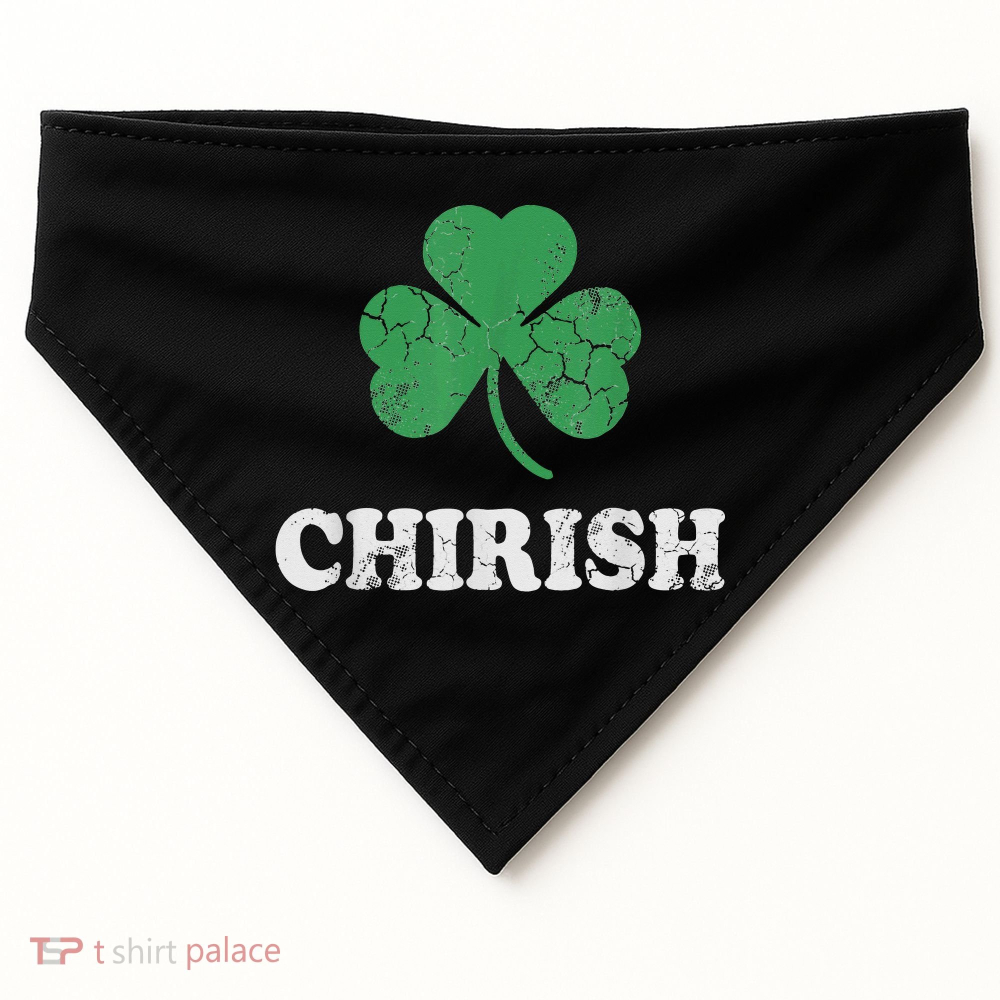 Chirish Shamrock Chicago Irish St Patricks Day USA-Made Doggie Bandana
