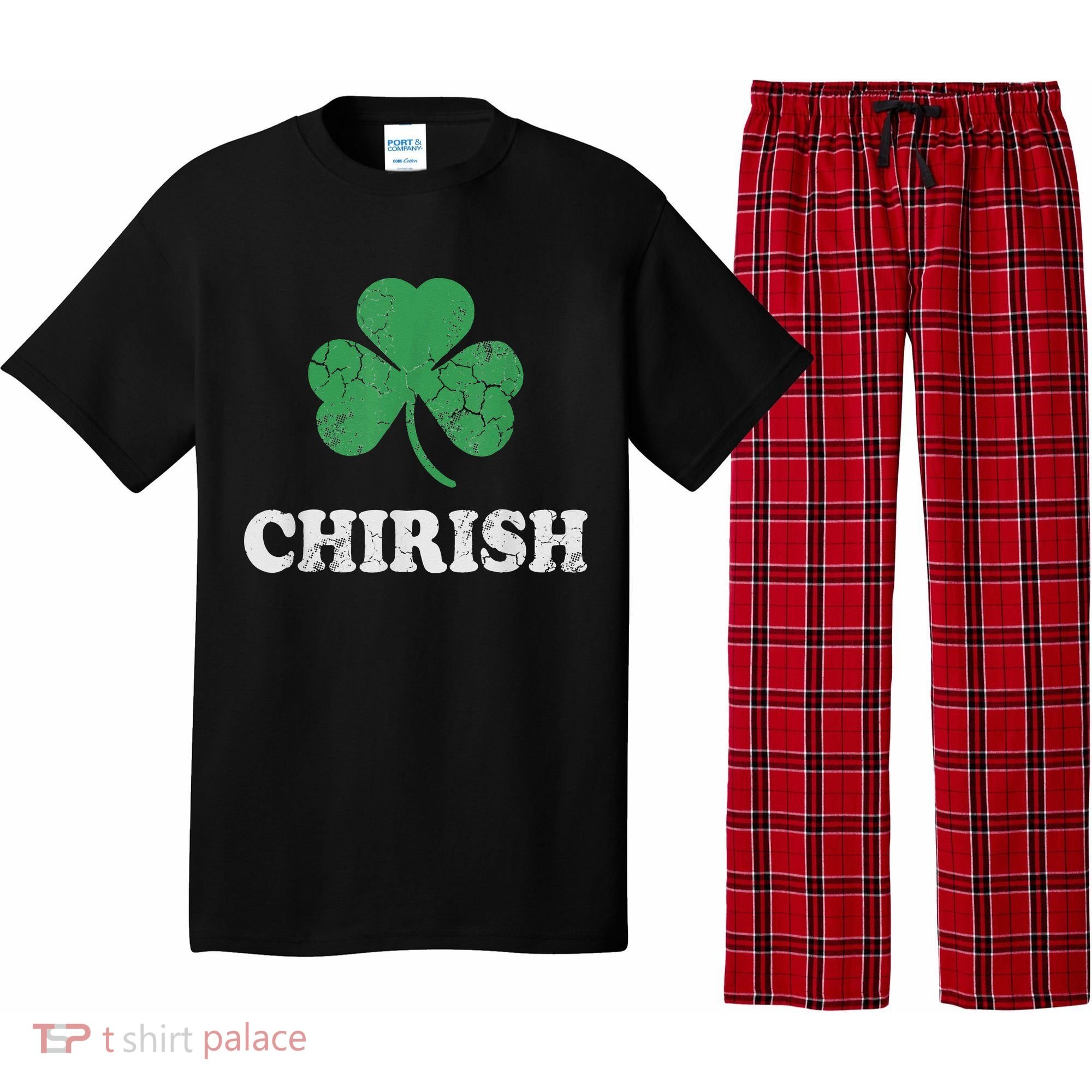 Chirish Shamrock Chicago Irish St Patricks Day Pajama Set