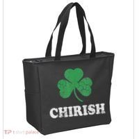 Chirish Shamrock Chicago Irish St Patricks Day Tote Bag thumb 2