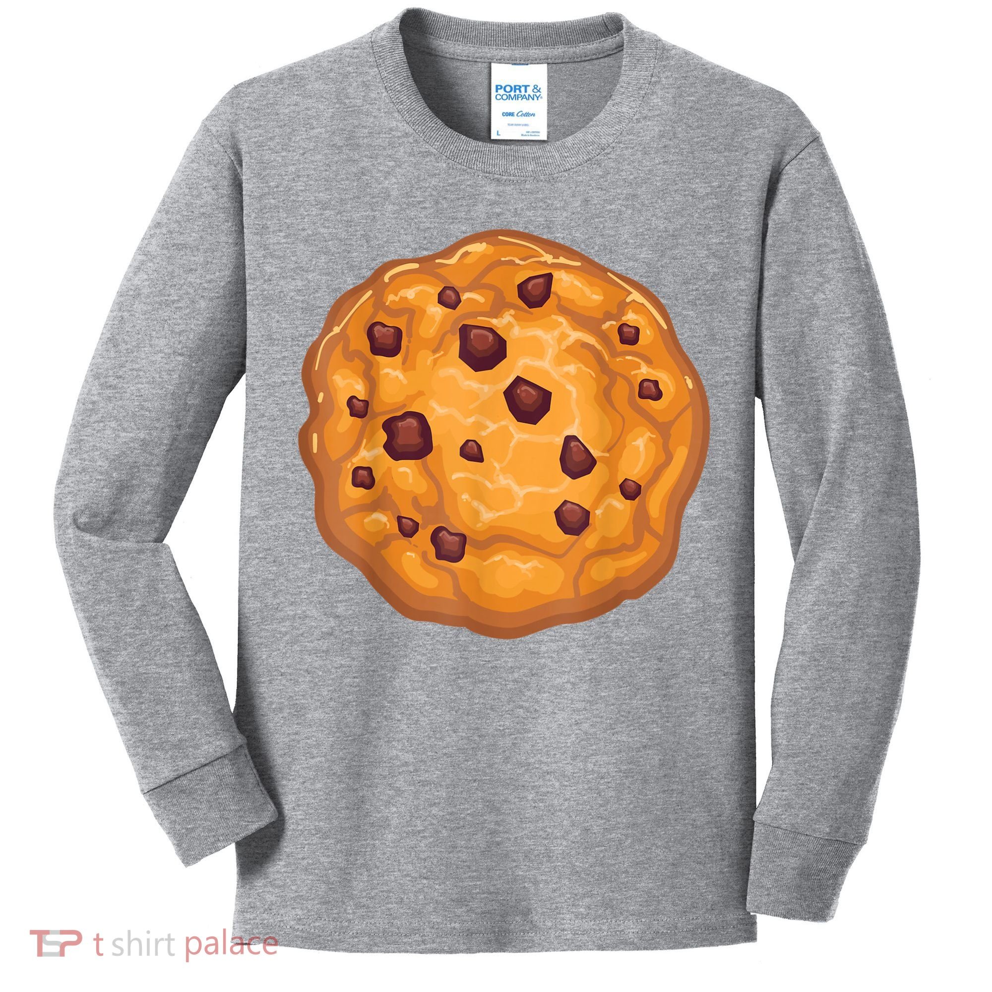 Cookie Shirt Chocolate Chip Cookie Costume Shirt Kids Long Sleeve Shirt