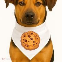 Cookie Shirt Chocolate Chip Cookie Costume Shirt USA-Made Doggie Bandana thumb 1