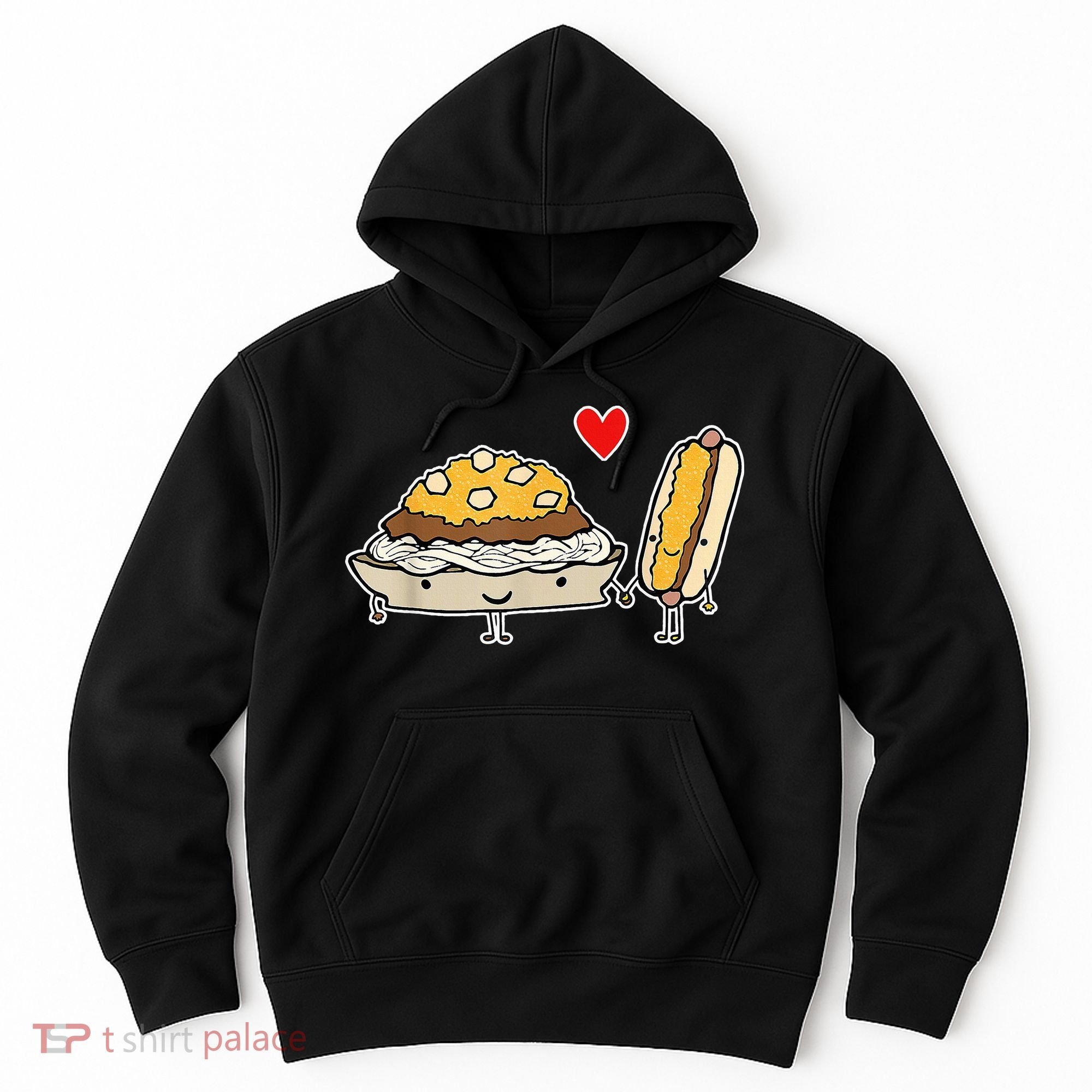Cincinnati Style Chili 3 Way And Cheese Coney Hoodie