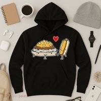 Cincinnati Style Chili 3 Way And Cheese Coney Hoodie thumb 3