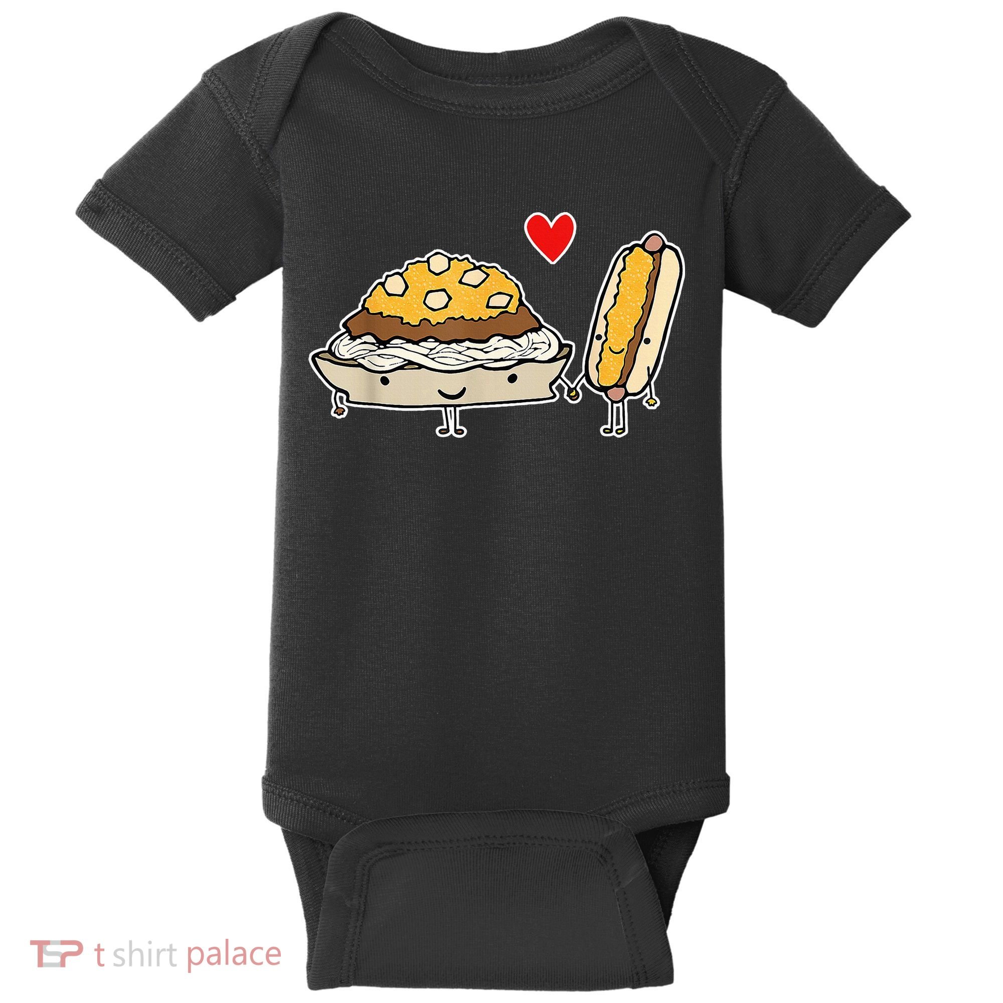 Cincinnati Style Chili 3 Way And Cheese Coney Baby Bodysuit
