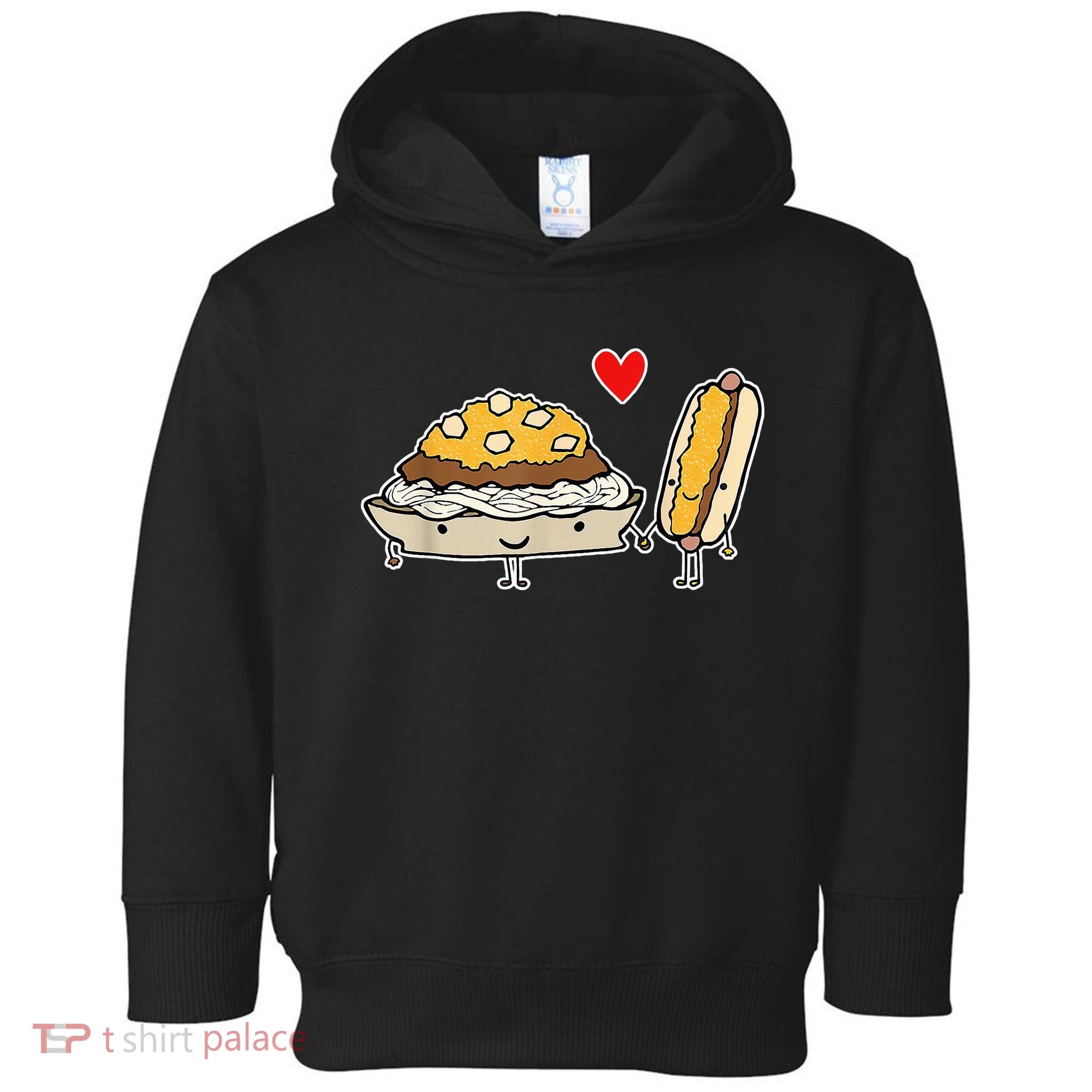 Cincinnati Style Chili 3 Way And Cheese Coney Toddler Hoodie