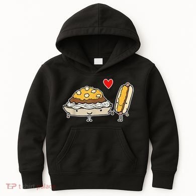 Cincinnati Style Chili 3 Way And Cheese Coney Kids Hoodie