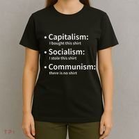Capitalism Socialism Communism Libertarian Economics Freedom T-Shirt thumb 4