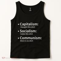 Capitalism Socialism Communism Libertarian Economics Freedom Tank Top thumb 2