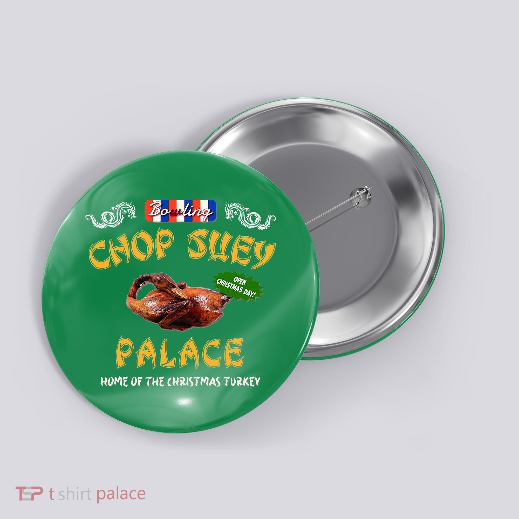 Christmas Story Chop Suey Palace Funny 80s Classic Chinese Button