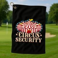 Circus Security Golf Towel thumb 1