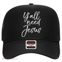 Cute Southern Christian Saying Funny Quote Y'all Need Jesus Gift Hat thumb 0