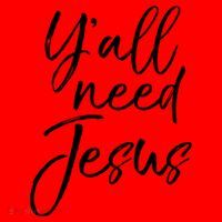 Cute Southern Christian Saying Funny Quote Y'all Need Jesus Gift Santa Hat thumb 1