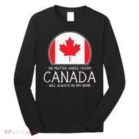 Canadian Shirts Canada Pride Flag North Maple Leaf Eh Gift Long Sleeve Shirt thumb 0