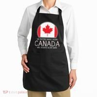 Canadian Shirts Canada Pride Flag North Maple Leaf Eh Gift Apron thumb 2