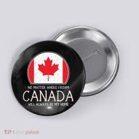 Canadian Shirts Canada Pride Flag North Maple Leaf Eh Gift Button thumb 0
